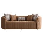AICO Michael Amini Ariana Sofa in Caramel