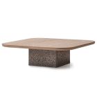 AICO Michael Amini Bristol Point 2pc Cocktail Table, Medium in Saddle Brown