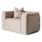 AICO Michael Amini Canberra Chair And A Half in Light Ash