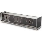 AICO Michael Amini Carmela Media Cabinet Glossy Charcoal Sand (Promo)
