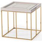 AICO Michael Amini Carmela Side Table Shimmer Ivory (Promo)