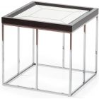 AICO Michael Amini Carmela End Table Glossy Charcoal Sand (Promo)