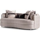 AICO Michael Amini Carmela Sofa Zinc Silver