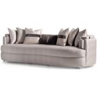 AICO Michael Amini Carmela Mansion Sofa Zinc Silver