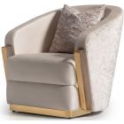 AICO Michael Amini Carmela Chair Almond Gold