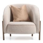AICO Michael Amini Lisbon Accent Chair in Matte Bronze