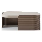 AICO Michael Amini Mod Dream Tall Cocktail Table in Rich Champagne (Promo)