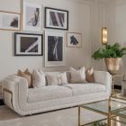 AICO Michael Amini Savannah Breeze Mansion Sofa Set - Cashmere in Bright Gold