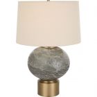 Uttermost Lunia Gray Glass Table Lamp (Dropshippable)