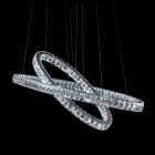 AICO Michael Amini Lighting Trinity Led Chandelier, Small