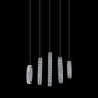 AICO Michael Amini Lighting Solar Hoops Led Chandelier, Small