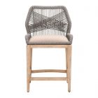 Essentials For Living Woven Loom Counter Stool - Platinum, Light Gray (FALLDINING25)