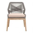 Essentials For Living Woven Loom Dining Chair, Platinum (FALLDINING25)