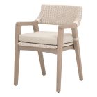 Essentials For Living Lucia Outdoor Arm Chair - Pure White Synthetic Wicker