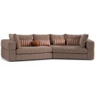 AICO Michael Amini Amora 2 Pc Sectional Sofa Bonfire - Eggshell Walnut (CL1A) - CLEARANCE SALE