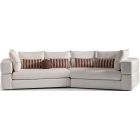 AICO Michael Amini Amora 2 Pc Sectional Sofa Oatmeal - Eggshell Walnut (CL1A) - CLEARANCE SALE