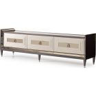 AICO Michael Amini Lousanne Media Cabinet - Glossy Mocha Sand (CL1A) - CLEARANCE SALE