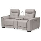 AICO Michael Amini Mia Bella Bentley Motion Loveseat with Storage Console in Dark Espresso (Promo)