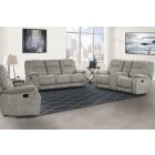 Parker Living Cooper Manual Triple Reclining Sofa Set in Shadow Natural