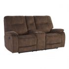 Parker Living Cooper Manual Console Loveseat in Shadow Brown - Black Friday Sale 