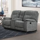 Parker Living Cooper Manual Console Loveseat in Shadow Grey - Black Friday Sale 