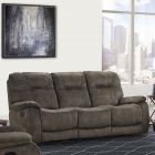 Parker Living Cooper Manual Triple Reclining Sofa in Shadow Brown - Black Friday Sale 