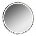 Uttermost Tazlina Brushed Nickel Round Mirror