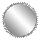 Uttermost Taza Aged White Round Mirror