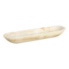 Phillips Collection Onyx Canoe Bowl, White (Dropshippable)