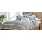 AICO Michael Amini Mills 7pc Queen Duvet Set - Denim (Promo)