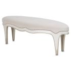 AICO Michael Amini London Place Accent Bench in Creamy Pearl (Promo)