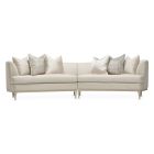 AICO Michael Amini Malibu Crest 2-Piece Sofa in Chardonnay (Promo)