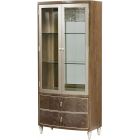 AICO Michael Amini Villa Cherie Display Cabinet in Hazelnut (Promo)