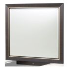 AICO Michael Amini Belmont Place Vanity Mirror with LED Lighting in Espresso