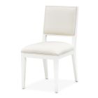 AICO Michael Amini Palm Gate Dining Side Chair in Cloud White