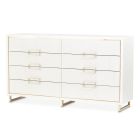 AICO Michael Amini Palm Gate Dresser in Cloud White