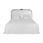 Lily Koo Neal King Headboard Wall Mounted in Black Lacquer