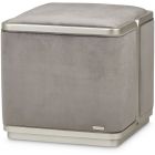 AICO Michael Amini Linea Ottoman Gray Pearl SilverMist