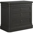 A.R.T. Furniture Atrium 3 Drawer Nightstand in Hand Rubbed Black with Undertones of Brown