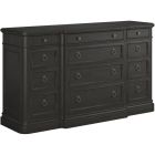 A.R.T. Furniture Atrium 12 Drawer Dresser in Hand Rubbed Black with Undertones of Brown