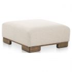 Moe's Home Collection June Ottoman in Oatmeal