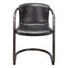 Moe's Home Collection Freeman Dining Chair in Antique Black (Dropshippable)