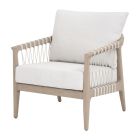 Essentials For Living Pacific Outdoor Club Chair - White Speckle Flat Rope
