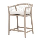 Essentials For Living Pacific Outdoor Counter Stool - White Speckle Flat Rope