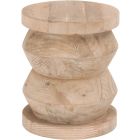 Essentials For Living Bella Antique Pier Accent Table Smoke Gray Pine (Dropshippable)