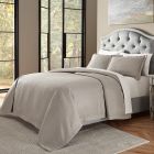 AICO Michael Amini Port Orleans 3pc Queen Bed Throw Set, Gray (Promo)