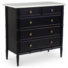 Moe's Home Collection Eleanor 5 Drawer Chest in Black