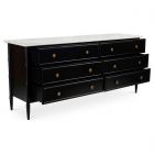 Moe's Home Collection Eleanor 6 Drawer Dresser in Black