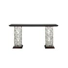 Lily Koo Rylan Console Table in Havana, Florence Silver