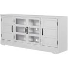 Parker House Shoreham 76 in. TV Console in Effortless White (Hotbuy Promo)